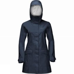 Jack Wolfskin Womens Crosstown Raincoat Midnight Blue